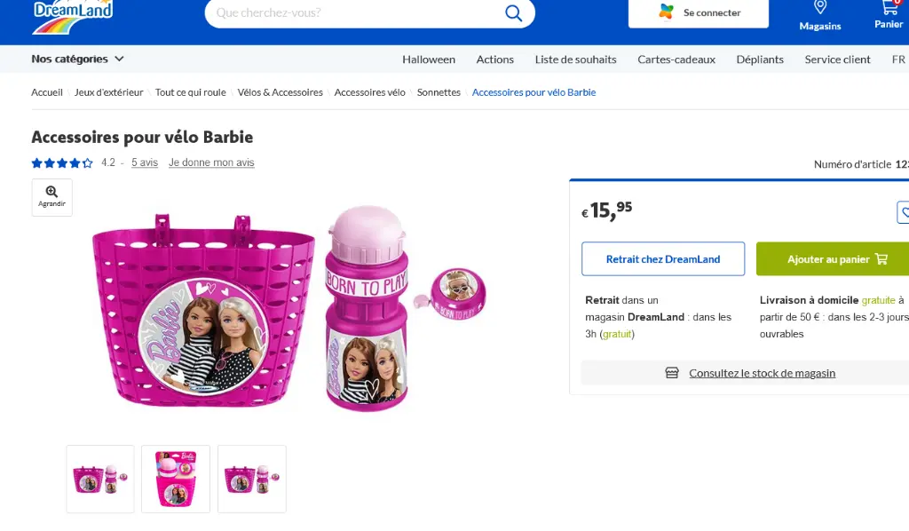 Screenshot 2024-10-10 at 14-56-42 Accessoires pour vélo Barbie Commandez facilement en ligne DreamLand.webp