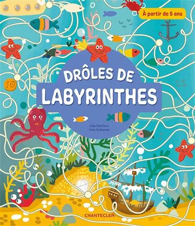 LIVRE JEUX  Drôles de labyrinthes (5+)