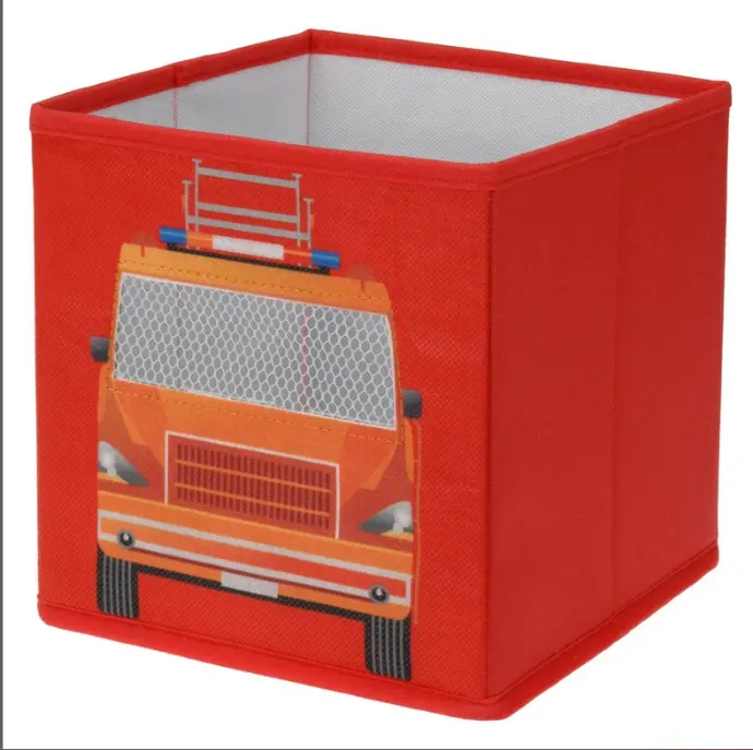 Boîte de rangement pliable rouge