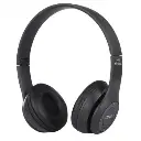 CASQUE AUDIO AVEC PORT CARTE MINI SD sans fil à arceau WIRELESS BLUETOOTH 5.0 EDR CBW47 NOIR