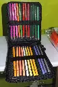 Ensemble de 48 Crayons de Couleur Premium avec Étui Portable, couleurs Vibrantes, Résistantes à la Lumière