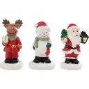 GARNITURES DE SAPIN ET DE CRECHE MINI PERSONNAGES ASSORTIS 6X