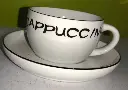 ENSEMBLE CAPPUCCINO EN PORCELAINE 4 pièces