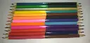 BOITE DE 12 CRAYONS BI COULEURS CAD 24 couleurs