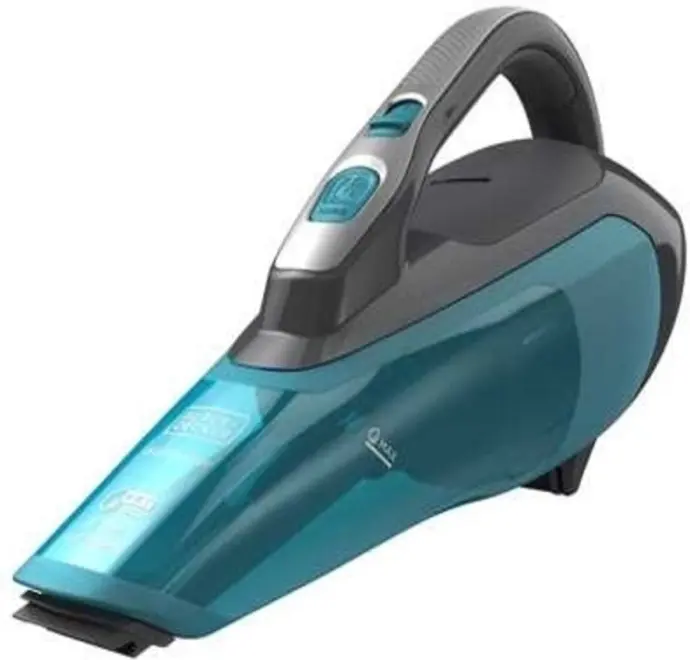 Black & Decker WDA320J aspirateur de table Noir, Turquoise Sans sac