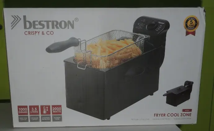 Bestron Friteuse avec Cold Zone 3,5 L 2000 W