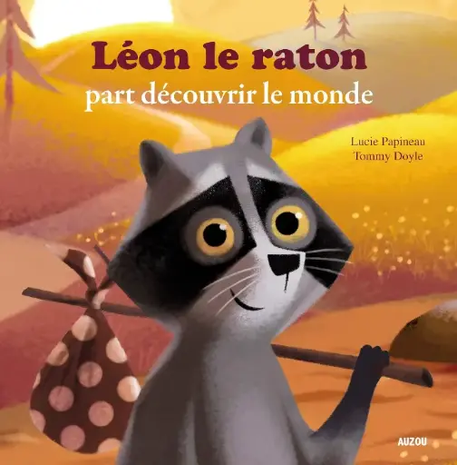 livre de conte : collection; mes p'tits albums : LEON LE RATON PART DECOUVRIR LE MONDE