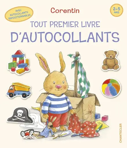 LIVRE CORENTIN TOUT PREMIER LIVRE D'AUTOCOLLANTS (2-5 ANS)