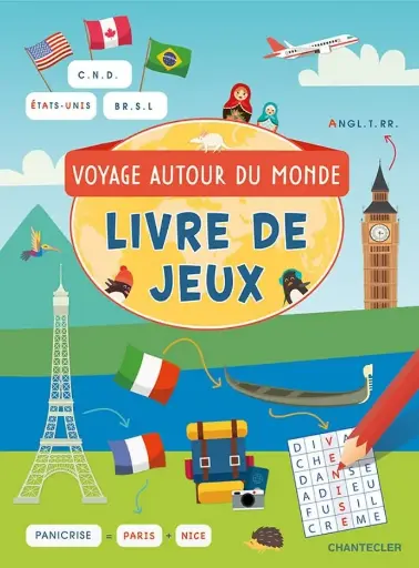 LIVRE DE JEUX - VOYAGE AUTOUR DU MONDE