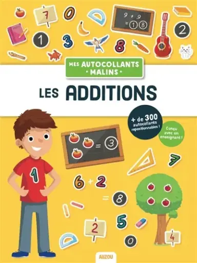 LIVRE RECREATIF Mes autocollants malins educatifs - les additions