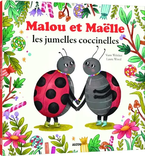 LIVRE Malou et Maëlle les jumelles coccinelles