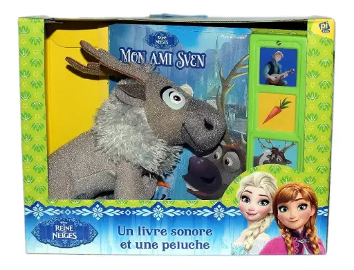 LA REINE DES NEIGES - MON AMI SVEN - UN LIVRE MUSICAL ET UNE PELUCHE