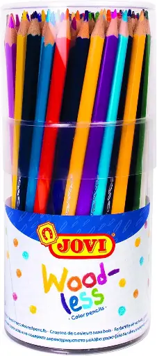 Jovi - Crayons de couleur sans bois, Étui de 84 crayons