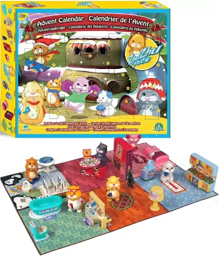 INTROUVABLE DE COLLECTION NEUF CALENDRIER DE L AVENT ZHUZHU PETS CEPIA