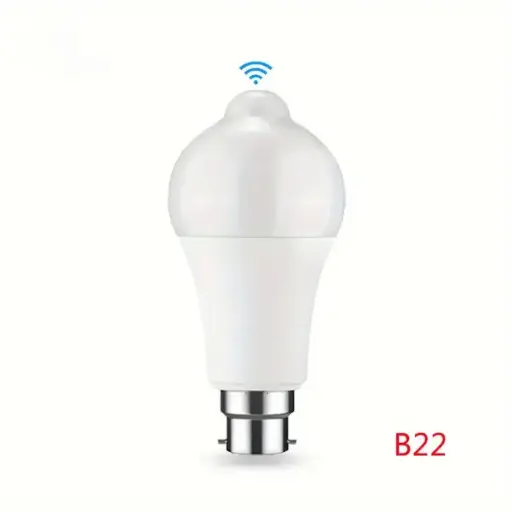 Ampoules LED à détecteur de mouvement PIR B22, culot à baïonnette ICR 85 12W