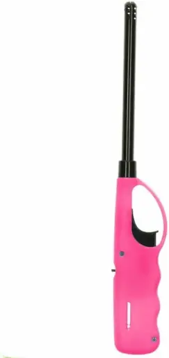 BRIQUET LONG BEC RECHARGEABLE POUR BOUGIES , BBQ , ETC... FUSHIA