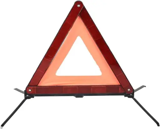 Triangles de signalisation Triangle d'avertissement d'urgence, Norme européenne (Rouge1, 43CM)