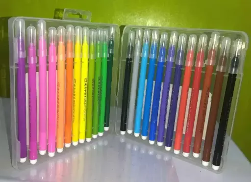 BOITE DE 24  Stylos de Couleur Lavables Aquarelle à Pointe Douce